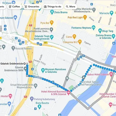 Scala Center Premium & Parking #gdansk By Acznowy דירה *